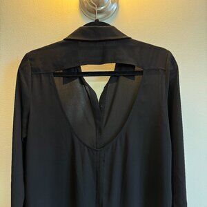NWOT Zara sheer backless long shirt